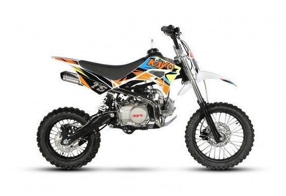 110cc Kayo Dirt bike Semi Automatic Fluro