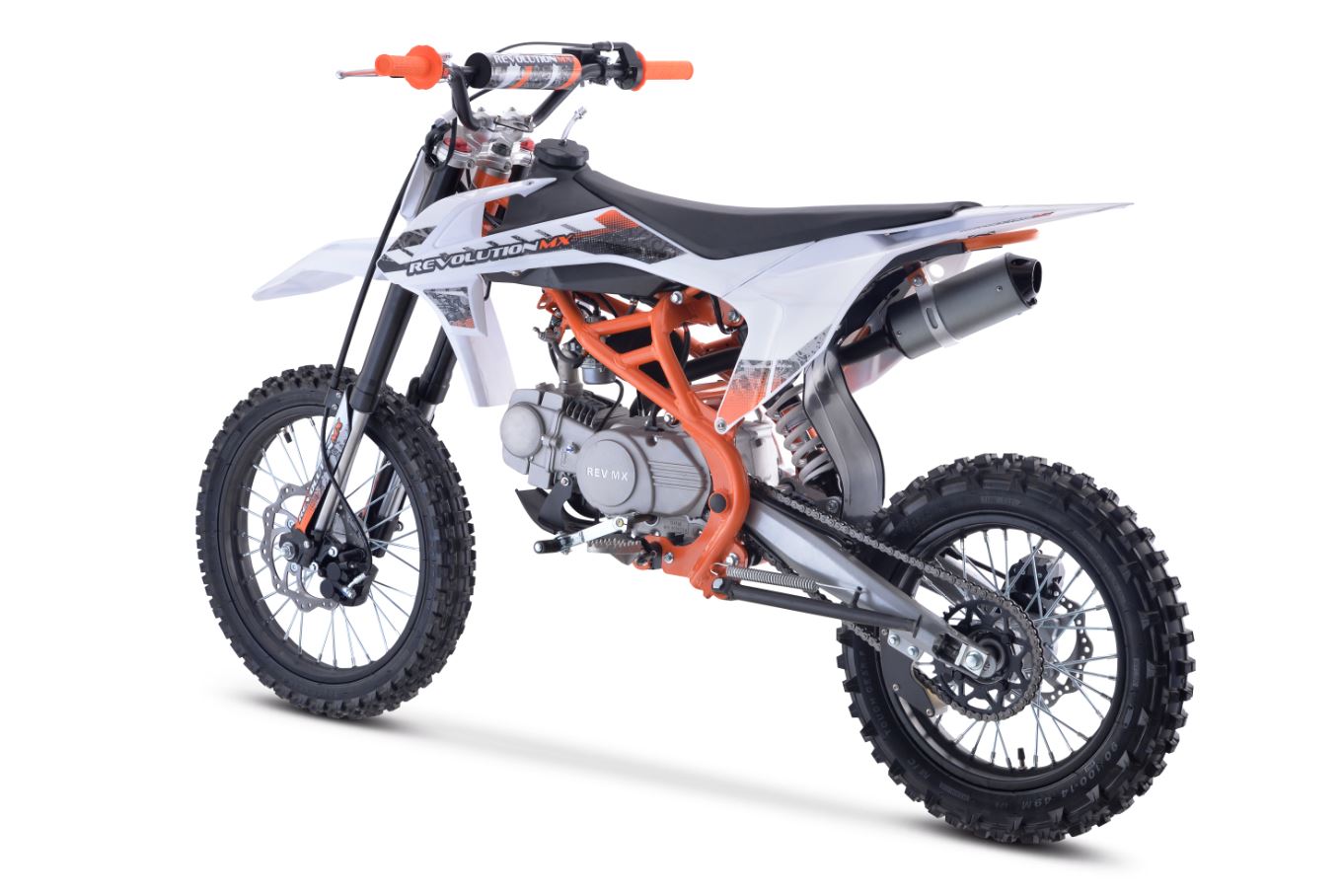 125cc Senior FL Big Wheel Revolution MX bike ORANGE Semi Automatic