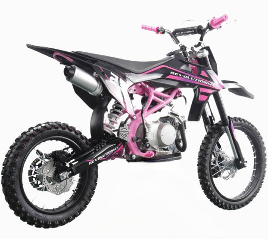 125cc Senior FL Big Wheel Revolution MX bike Limited Edition PINK PURPLE Semi Automatic