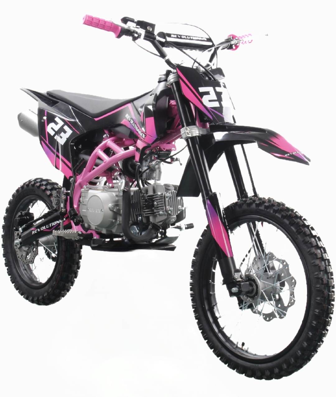 125cc Senior FL Big Wheel Revolution MX bike Limited Edition PINK PURPLE Semi Automatic