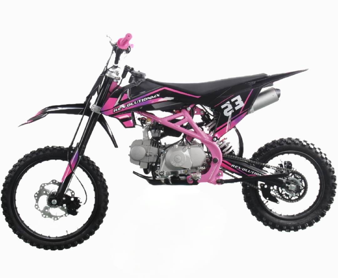 125cc Senior FL Big Wheel Revolution MX bike Limited Edition PINK PURPLE Semi Automatic