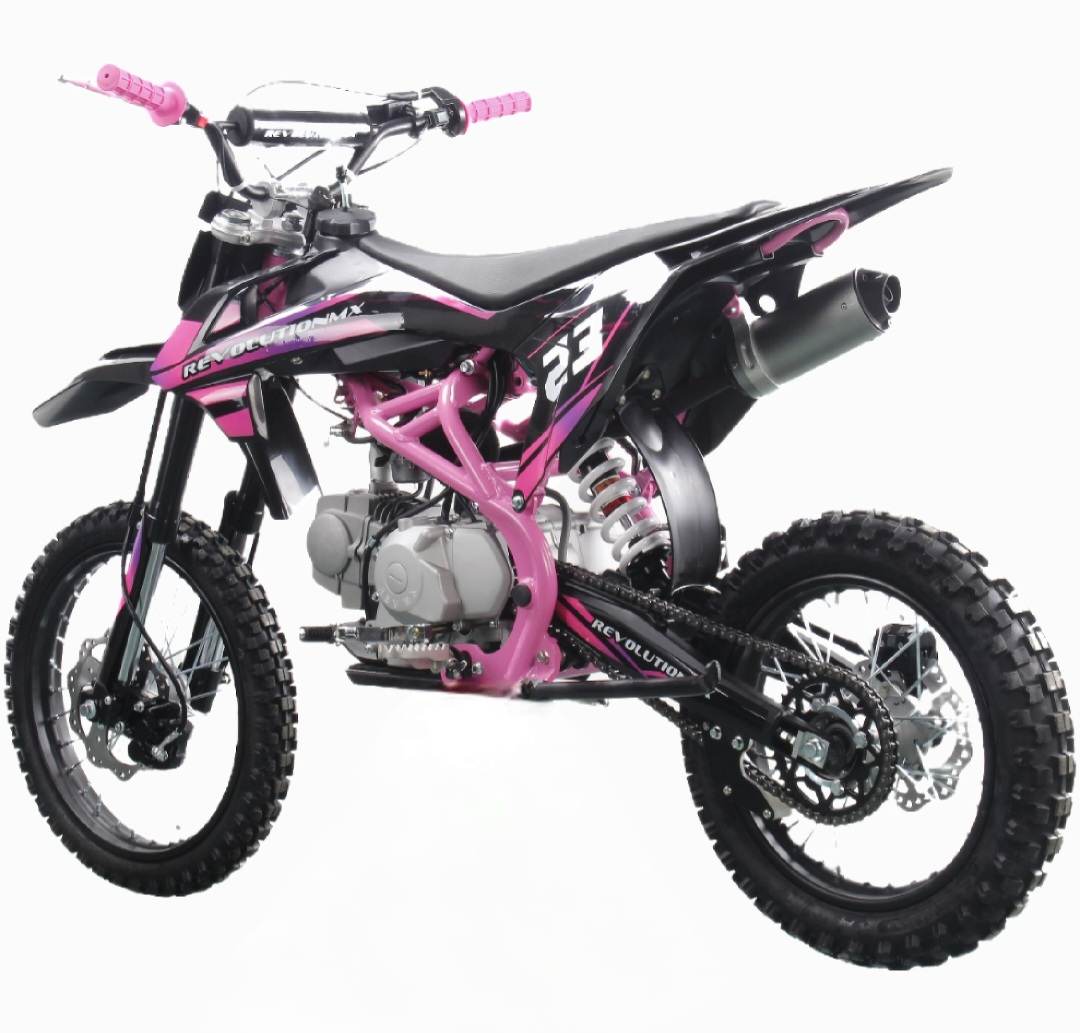 125cc Senior FL Big Wheel Revolution MX bike Limited Edition PINK PURPLE Semi Automatic