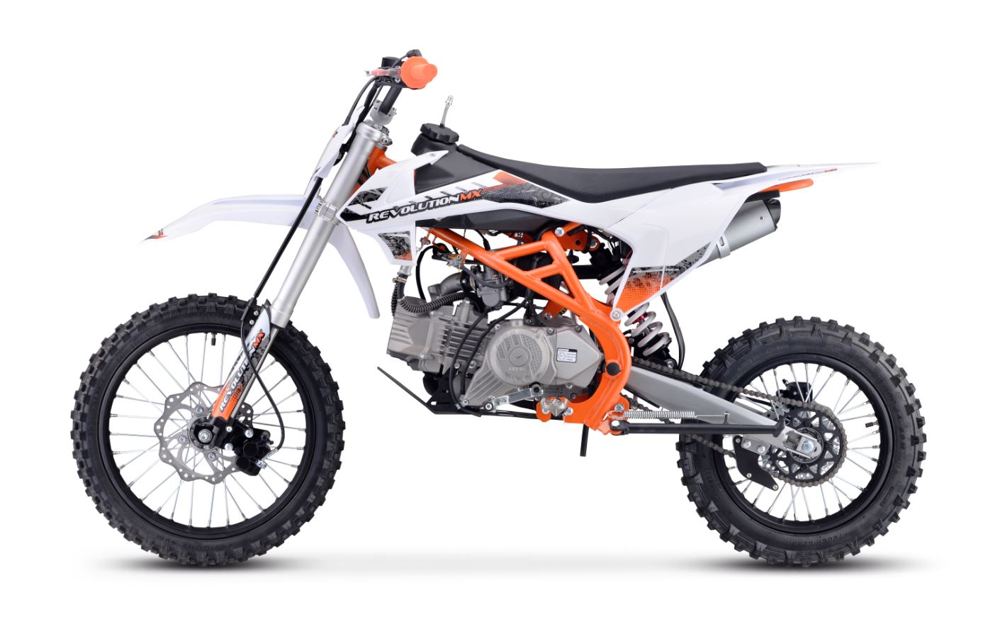 190cc ZHO 5 speed High Performance Race Senior FL Big Wheel Revolution MX bike ORANGE