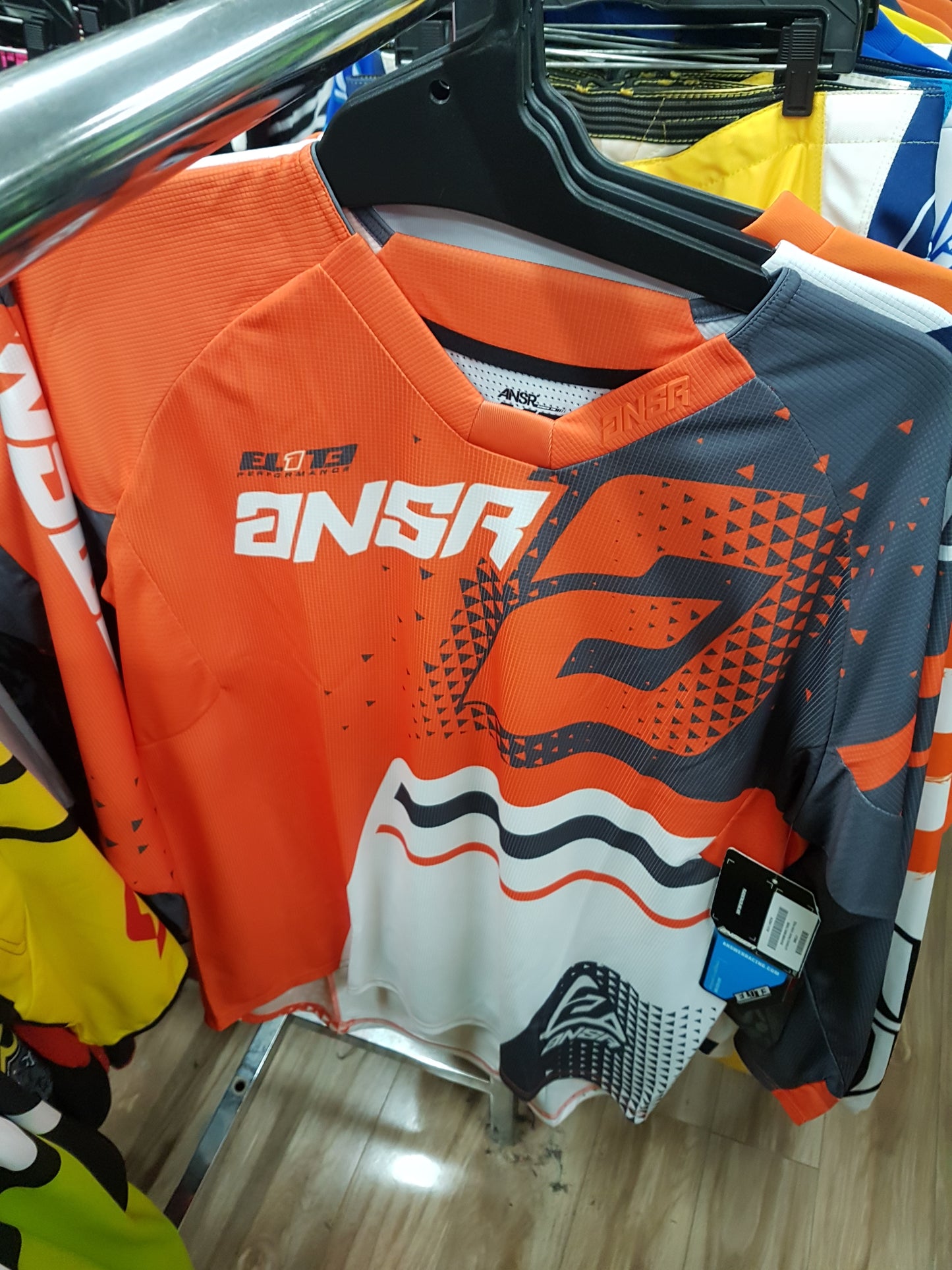 ANSWER RACING Adult Offroad Jersey - SALE - Size Mens Medium - Orange Grey White
