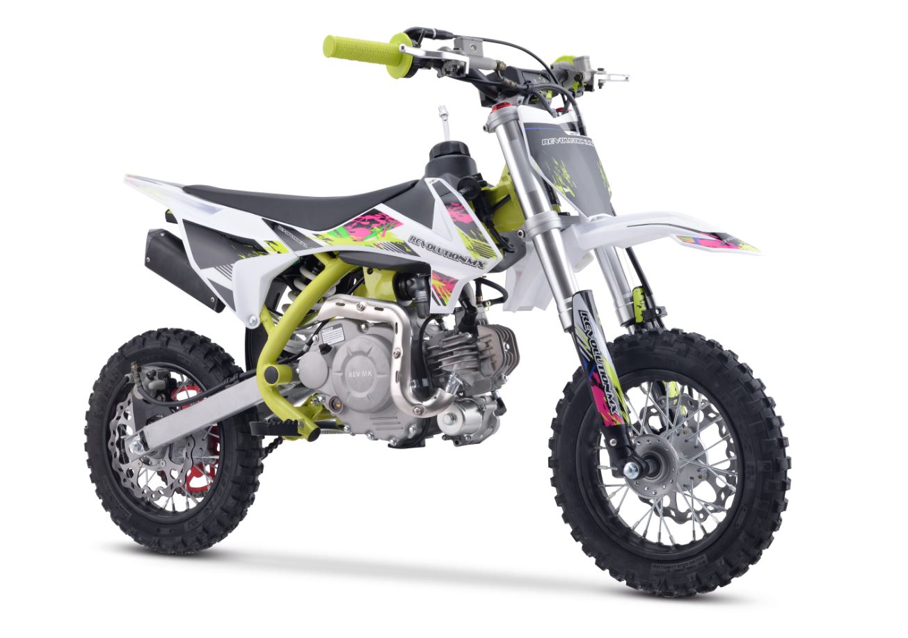 50cc Junior FL Revoluiton MX bike & FREE training wheels FLURO