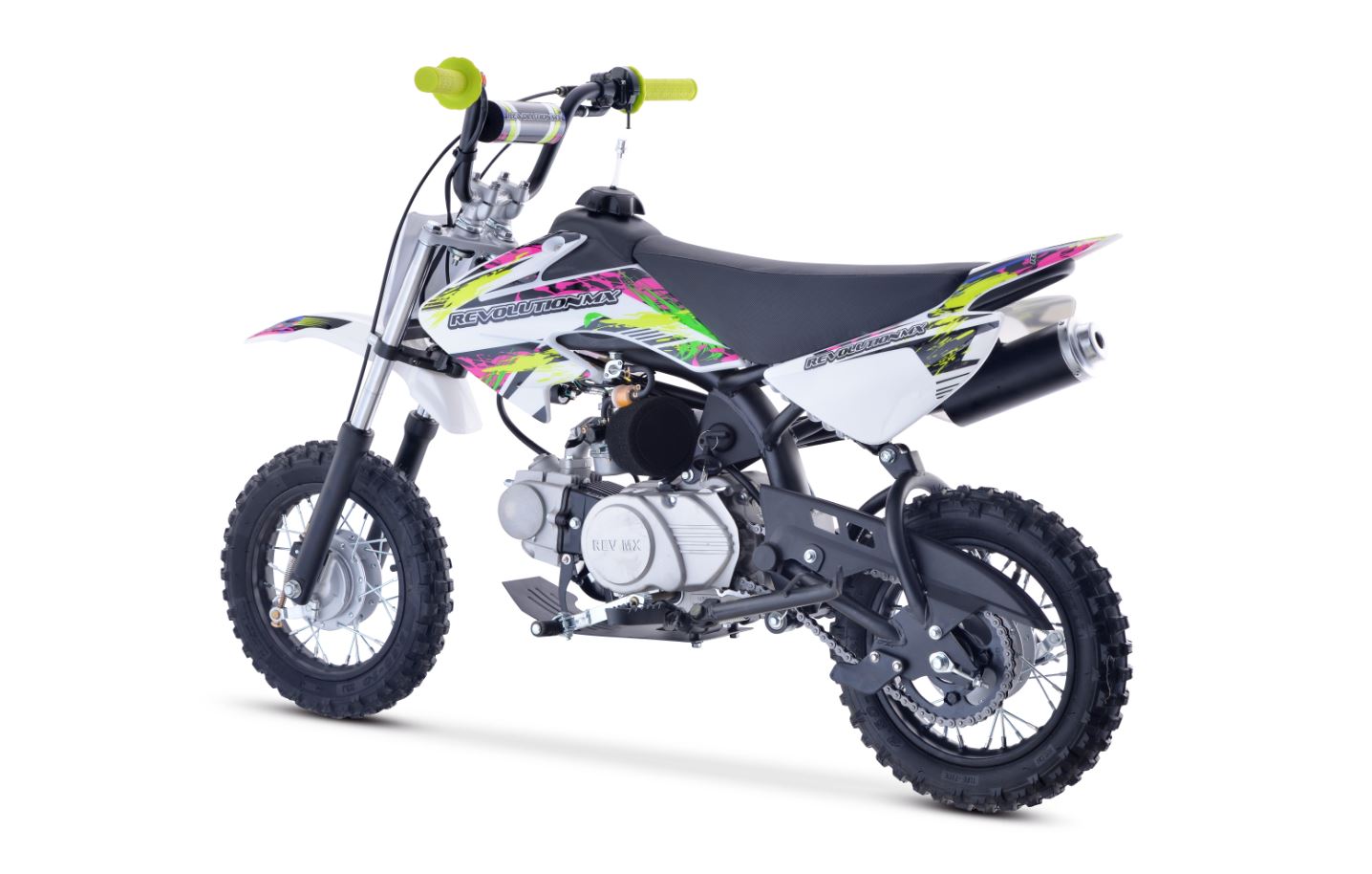 70cc Tiger Mini Revolution Mx bike Fluro