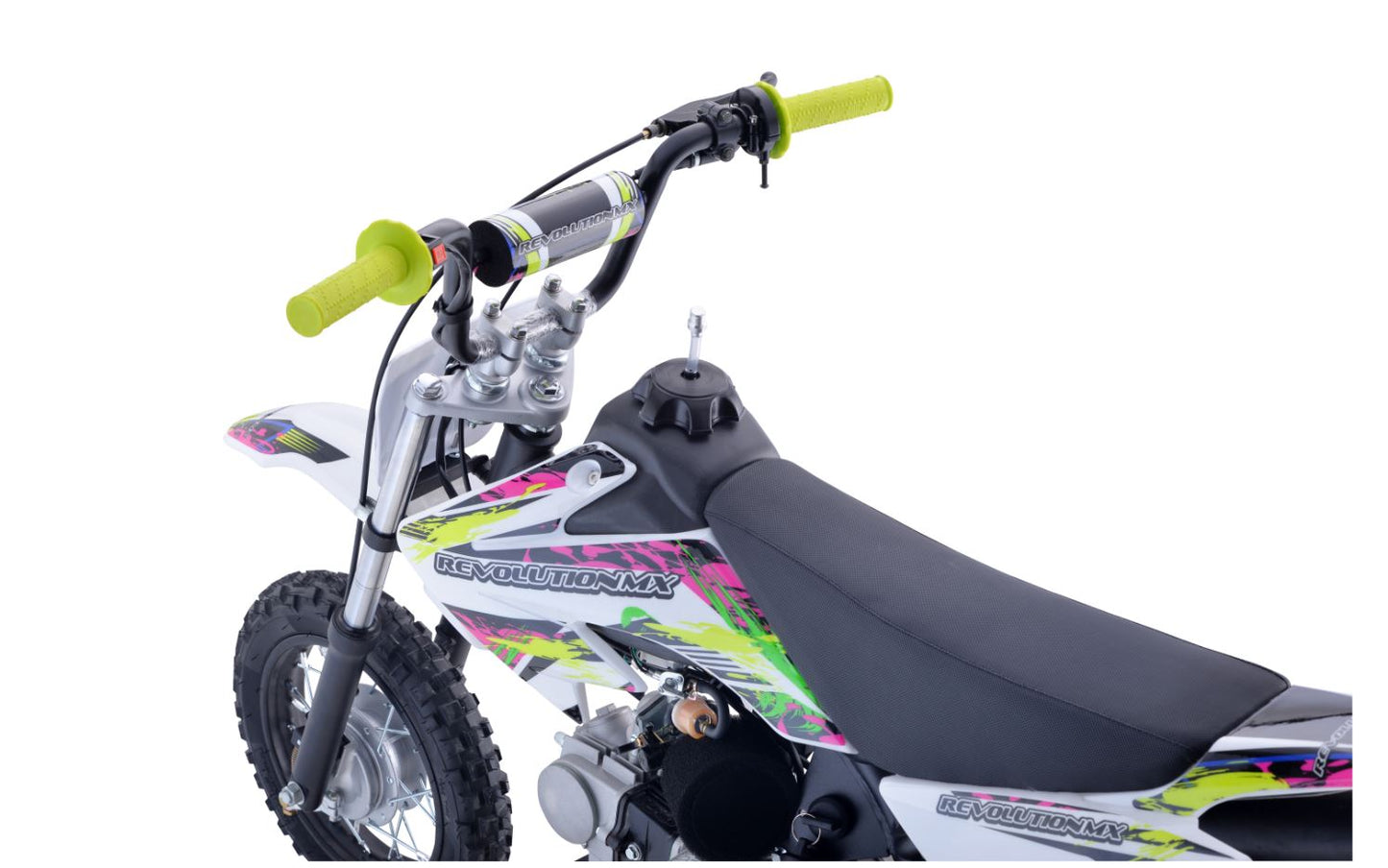 70cc Tiger Mini Revolution Mx bike Fluro
