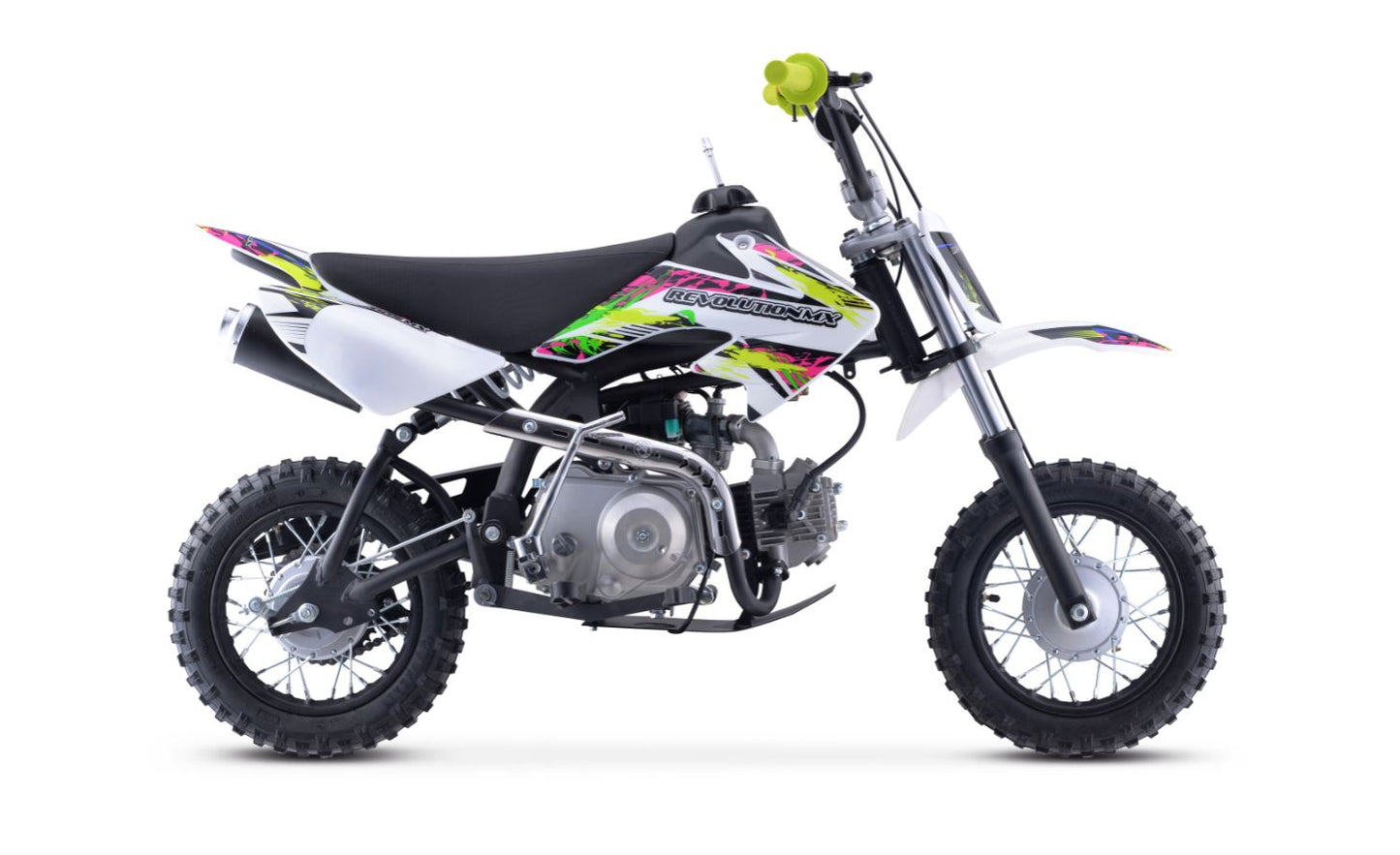 70cc Tiger Mini Revolution Mx bike Fluro