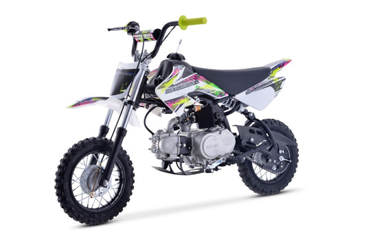 70cc Tiger Mini Revolution Mx bike Fluro