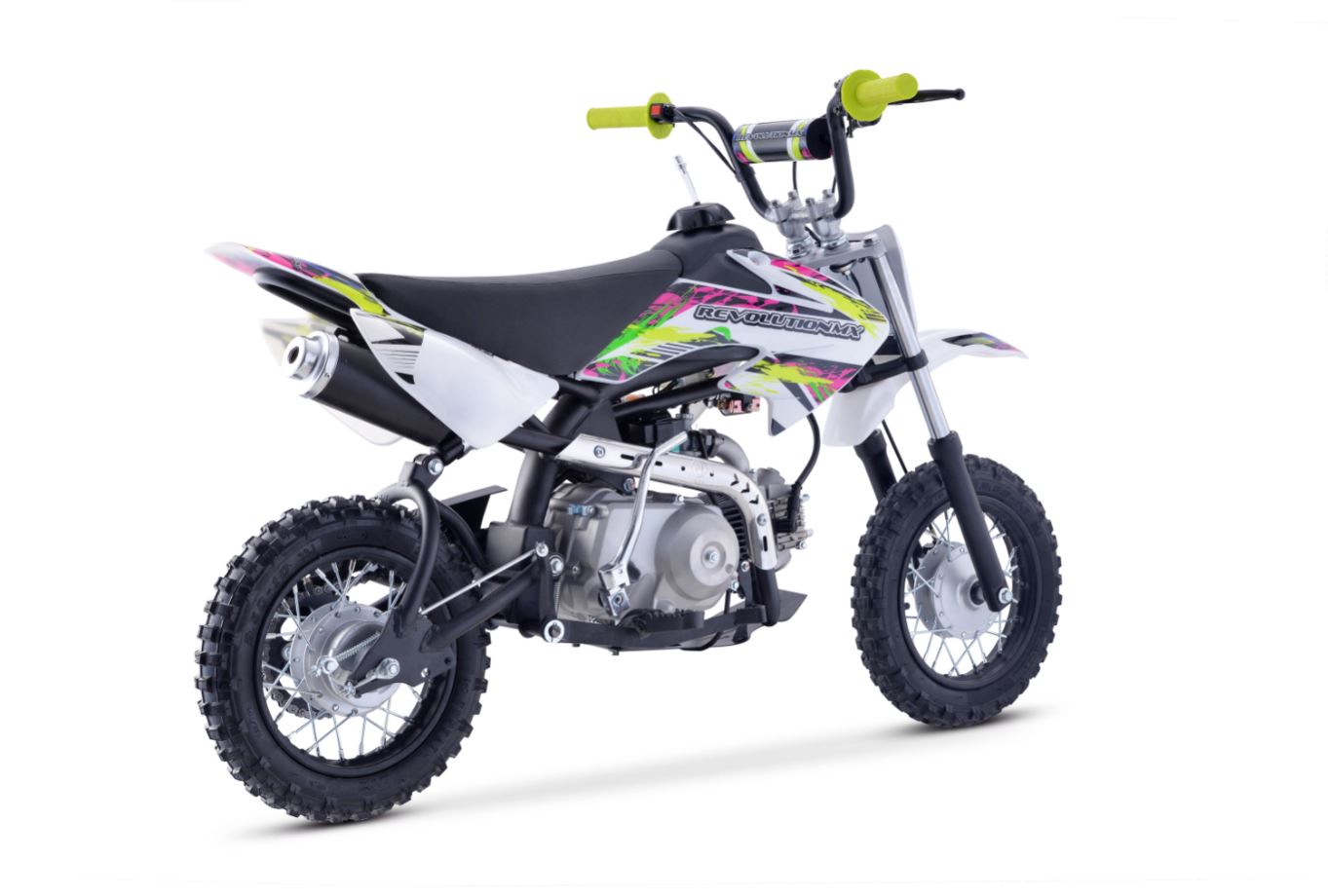 70cc Tiger Mini Revolution Mx bike Fluro