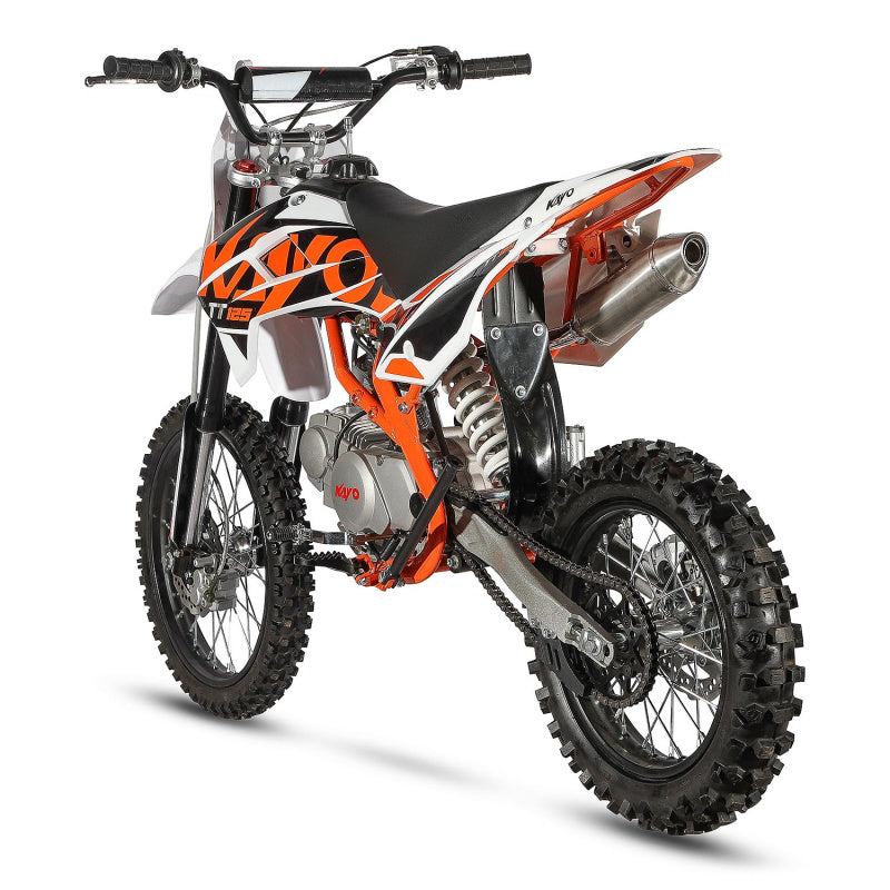 125cc Kayo Big Wheel Dirt Bike Orange