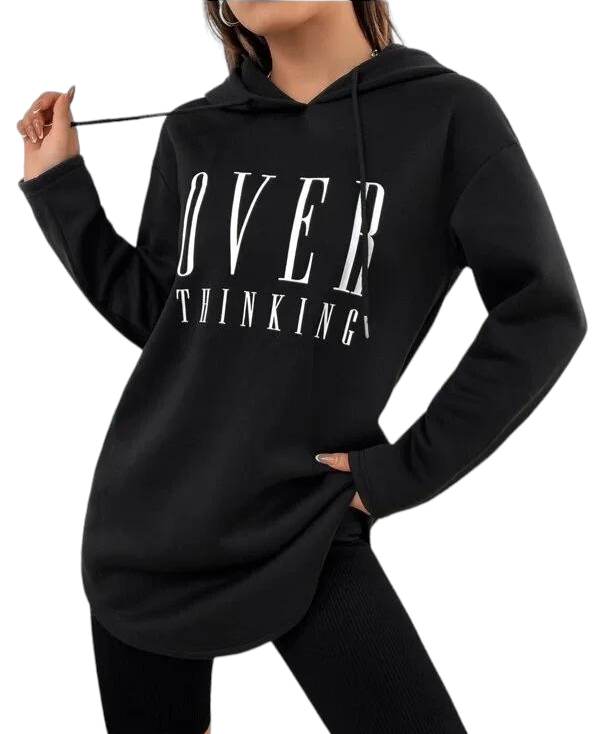 Womens jumper hoody long Size Medium
