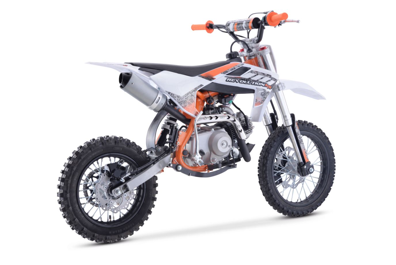 110cc PRO FL Revolution MX bike ORANGE REVOLUTION MX MOTORCYCLES