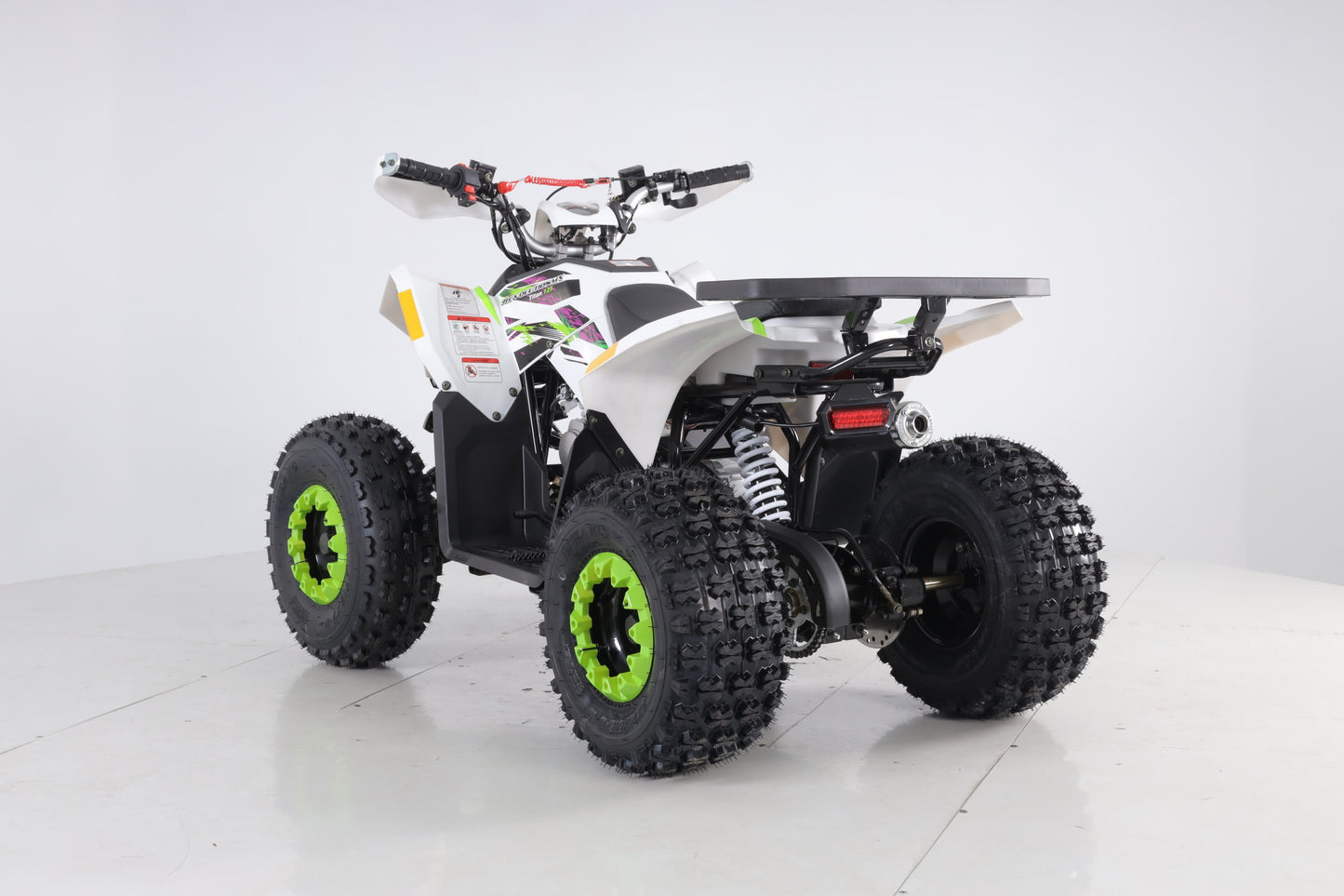 125cc Titan Revolution MX ATV Quad PURPLE / GREEN