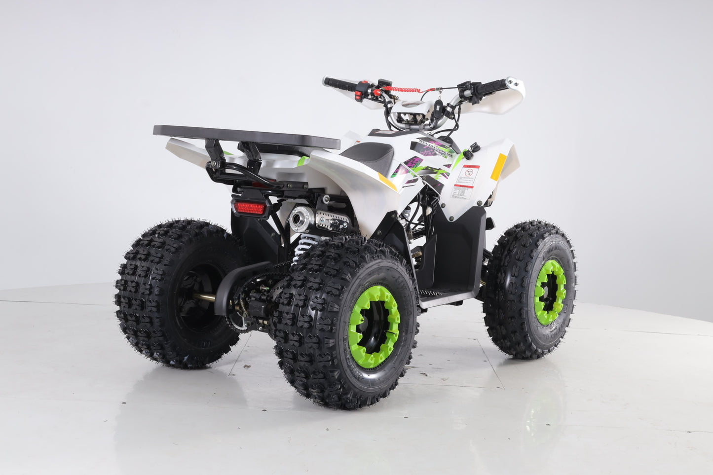 125cc Titan Revolution MX ATV Quad PURPLE / GREEN