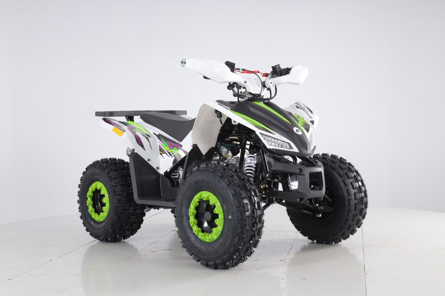 125cc Titan Revolution MX ATV Quad PURPLE / GREEN