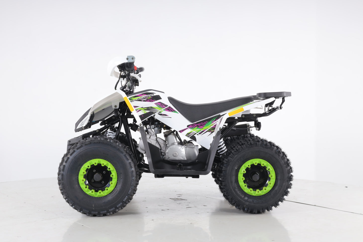 125cc Titan Revolution MX ATV Quad PURPLE / GREEN