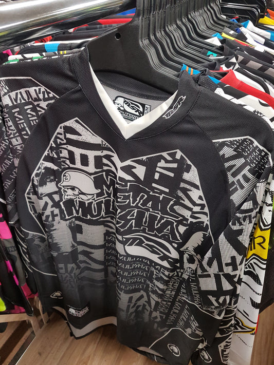 METAL MULISHA MSR Adult Offroad Jersey - SALE - Size Mens Medium - Black White