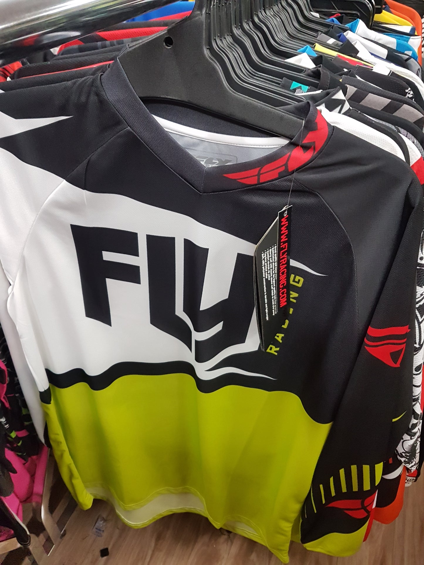 FLY RACING Adult Offroad Jersey - SALE - Size Mens Medium - Green Black White