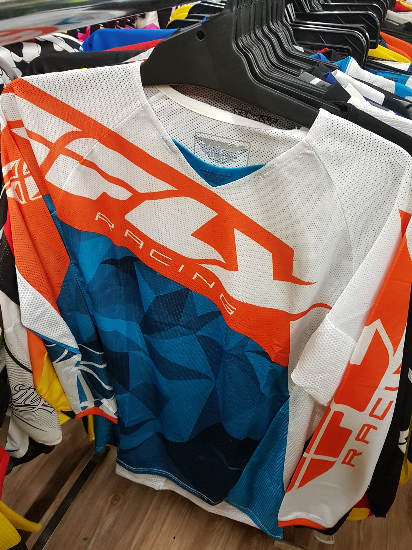 FLY RACING Adult Offroad Jersey - SALE - Size Mens Medium - Blue White Orange