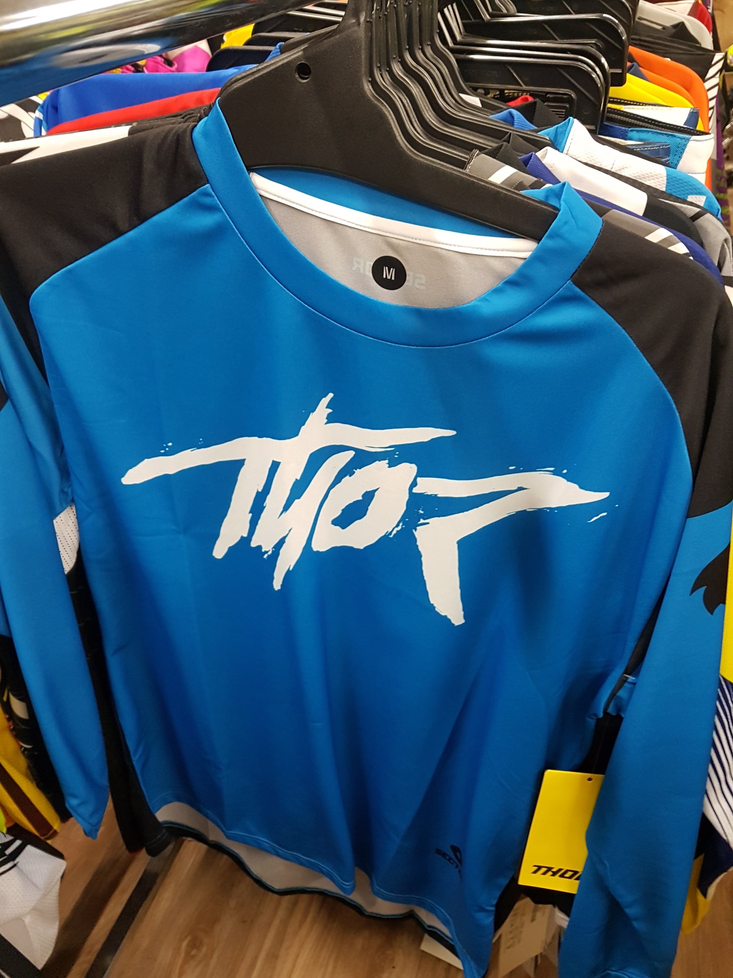 THOR RACING Adult Offroad Jersey - SALE - Size Mens Medium - Blue Black White