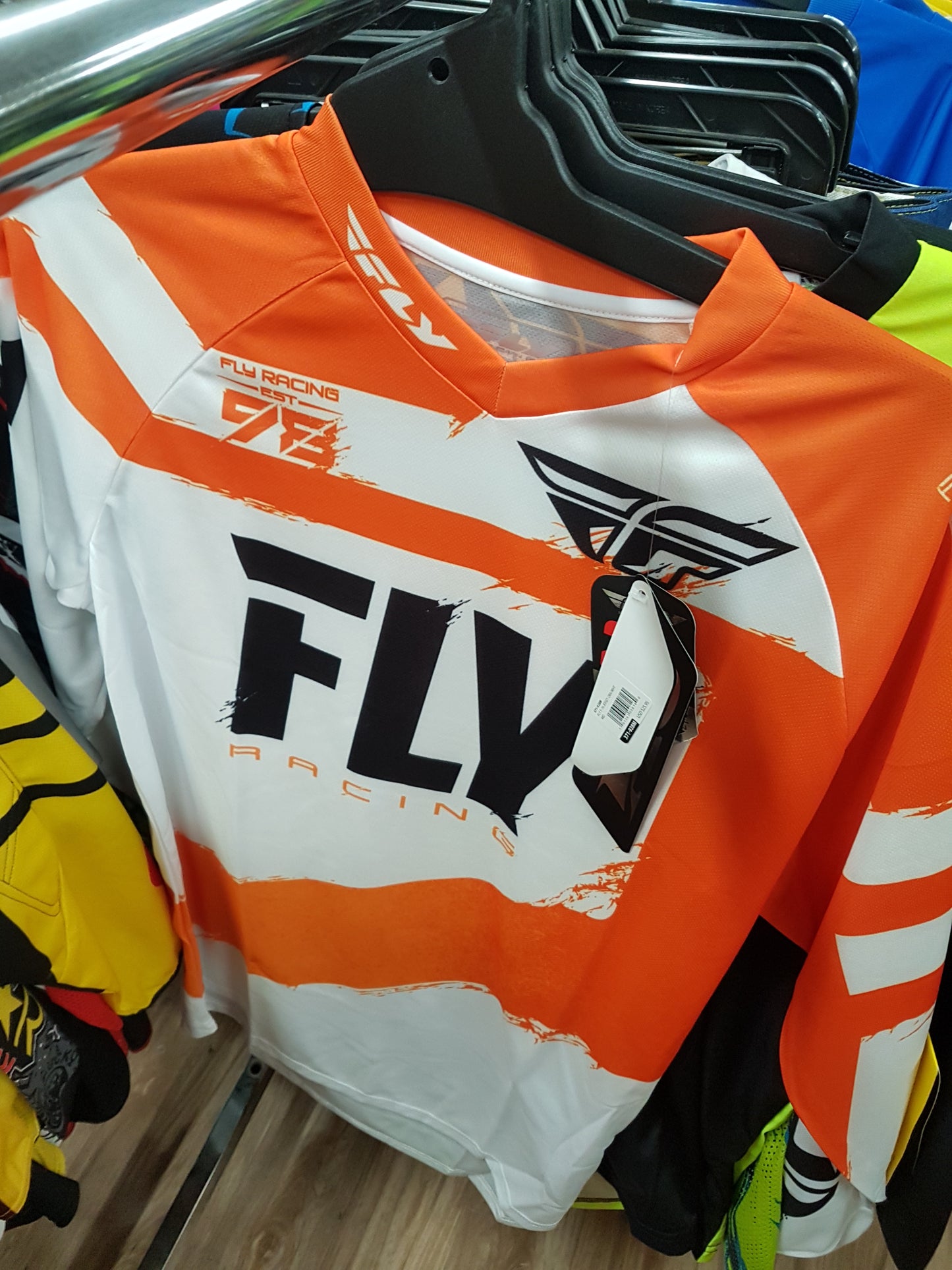 FLY RACING Adult Offroad Jersey - SALE - Size Mens Medium - Black White Orange