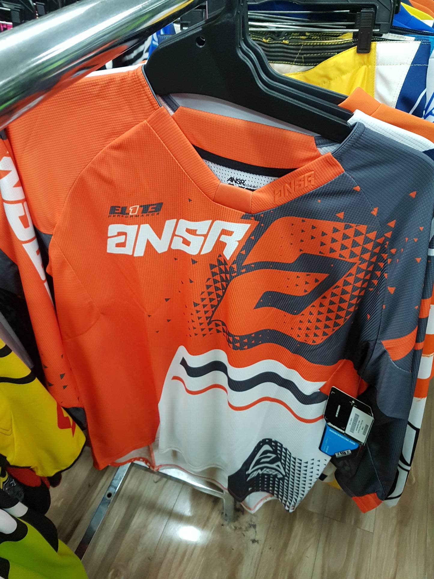 ANSWER RACING Adult Offroad Jersey - SALE - Size Mens Medium -  Orange Grey White