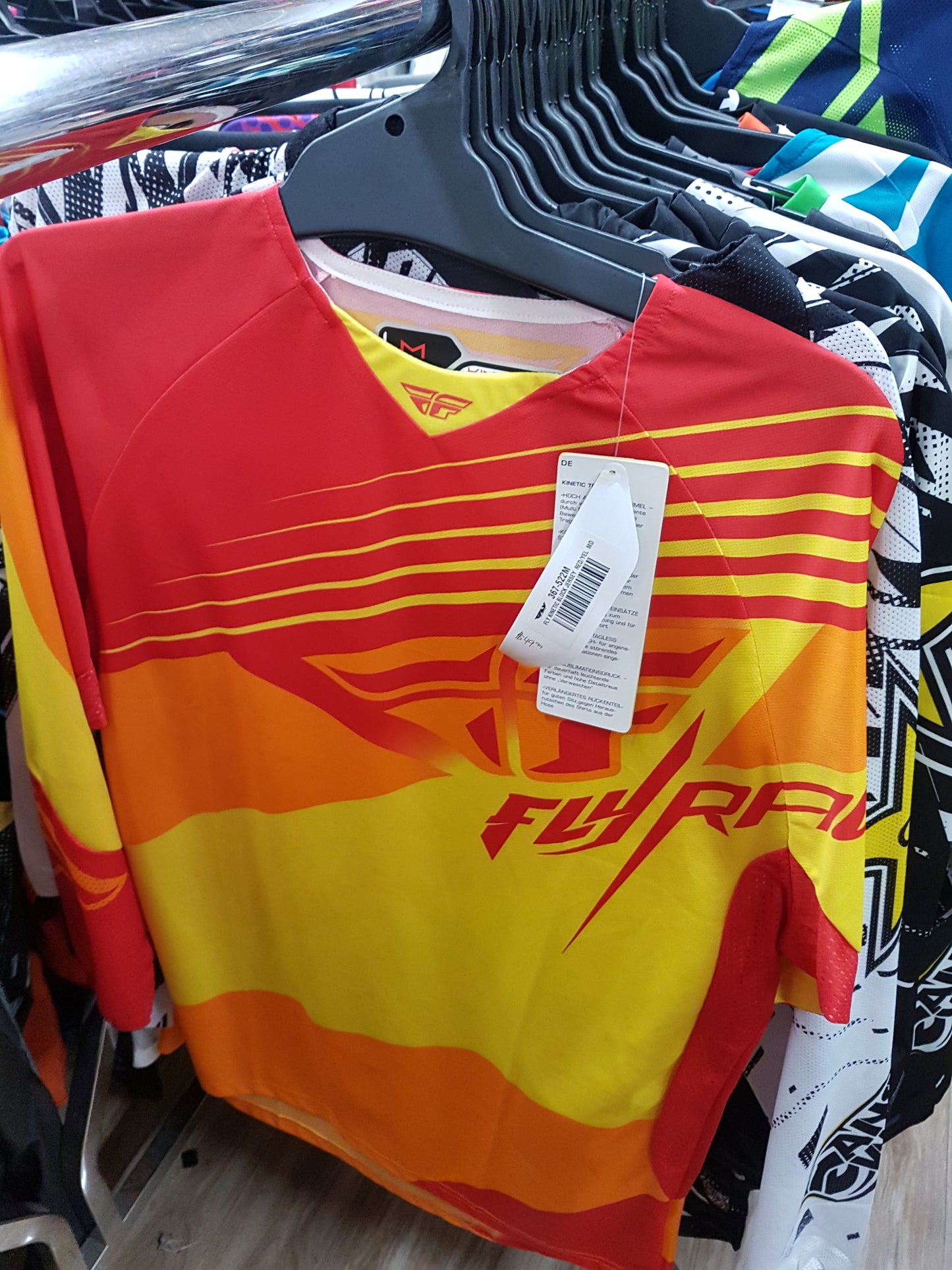 FLY RACING Adult Offroad Jersey - SALE - Size Mens Medium - Red Yellow Orange