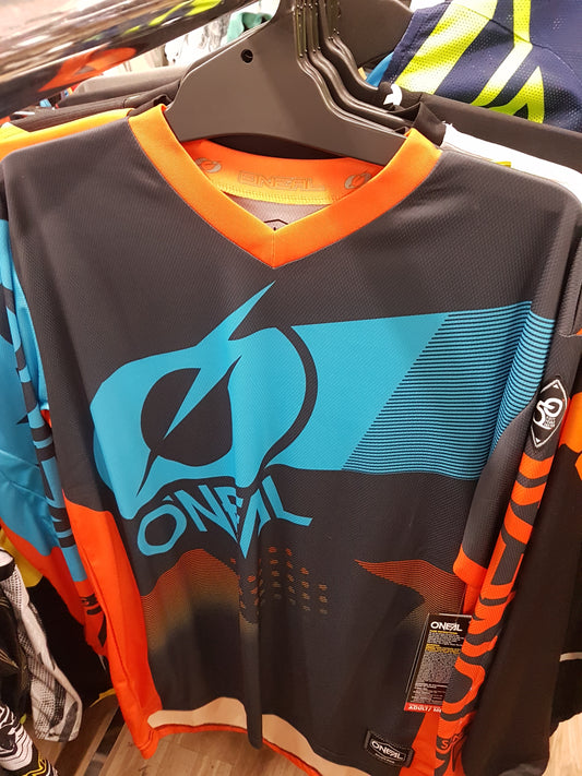 ONEAL RACING Adult Offroad Jersey - SALE - Size Mens Medium - Blue Cyan Orange Black