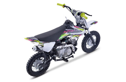 70cc Tiger Mini Revolution Mx bike Fluro