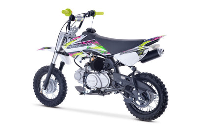70cc Tiger Mini Revolution Mx bike Fluro