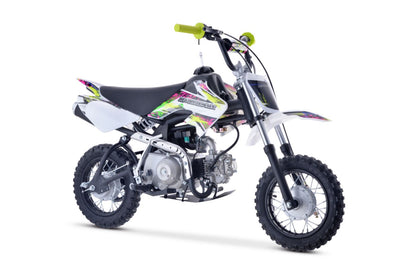 70cc Tiger Mini Revolution Mx bike Fluro