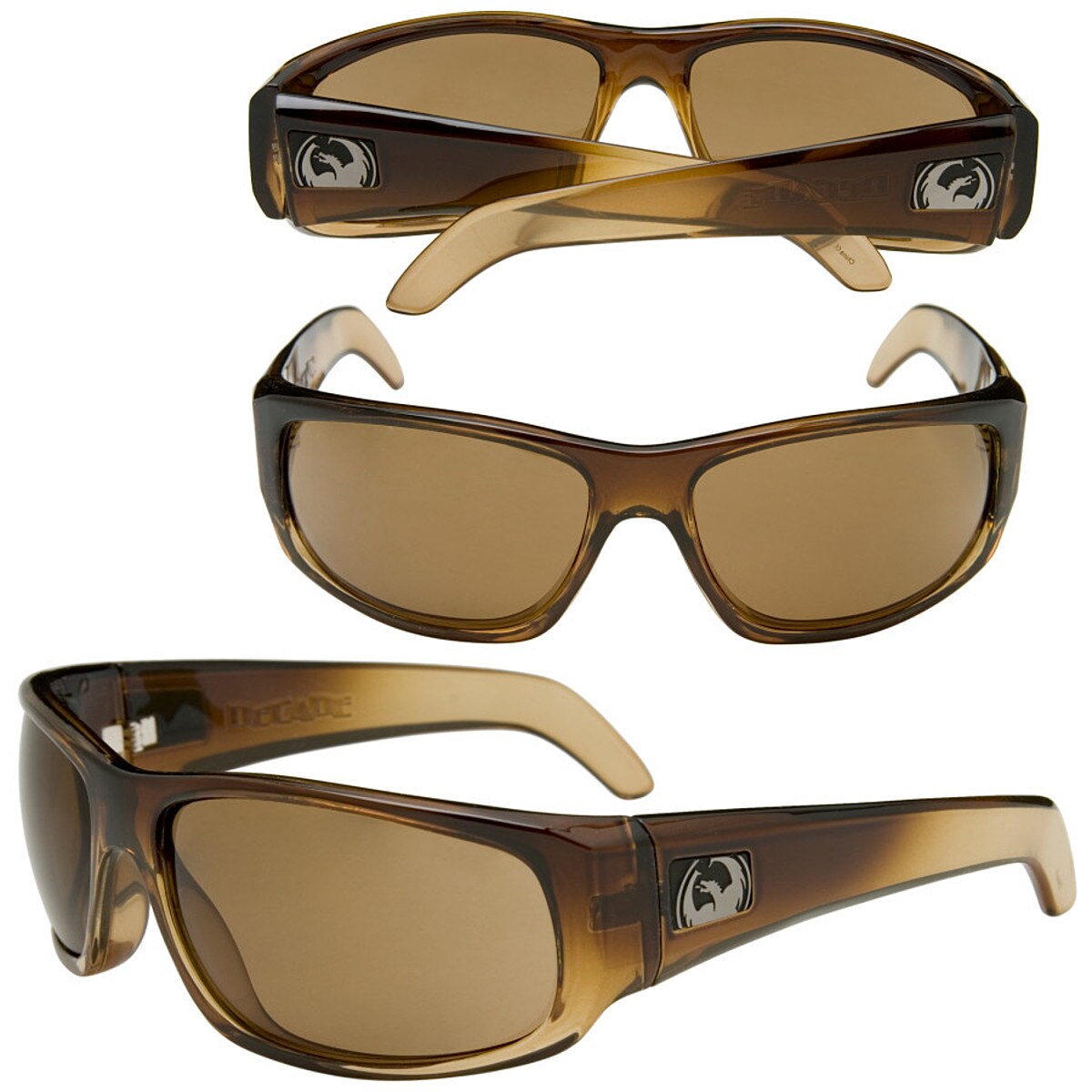 Dragon Sunglasses Mens Womens Decade Chocolate Fade Bronze