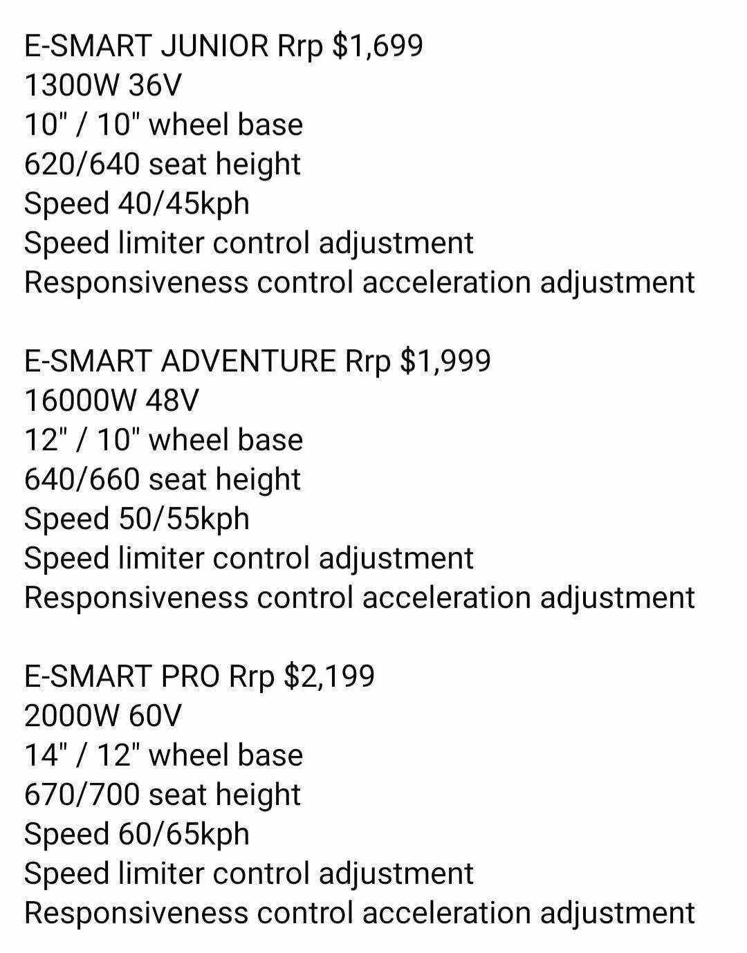 E-SMART JUNIOR Electric Revolution MX Dirt Bike Burnt Orange