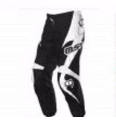 MSR MX BMX pants youth kids boys girls Size 20" (4) black white SALE