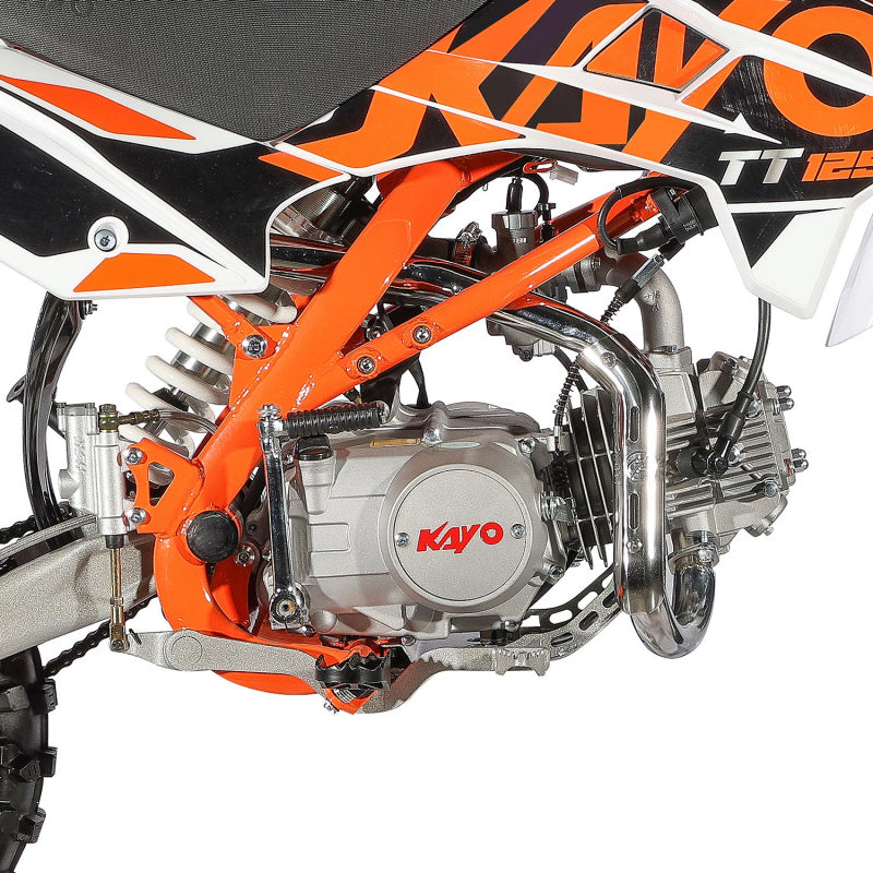 125cc Kayo Big Wheel Dirt Bike Orange