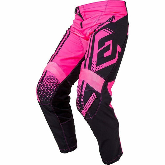ANSWER RACING MX BMX pants youth kids boys girls Size 20" (4) SALE hot pink black