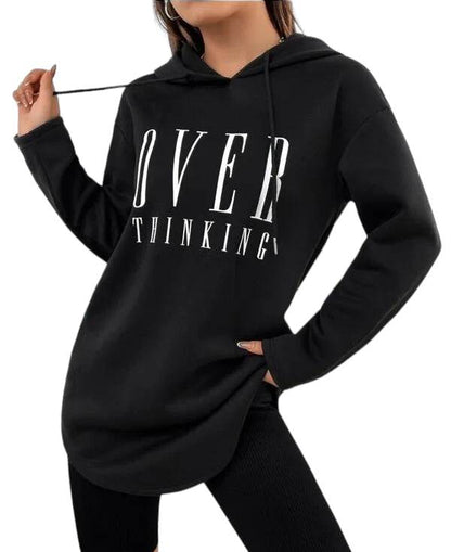 Womens jumper hoody long Size Large