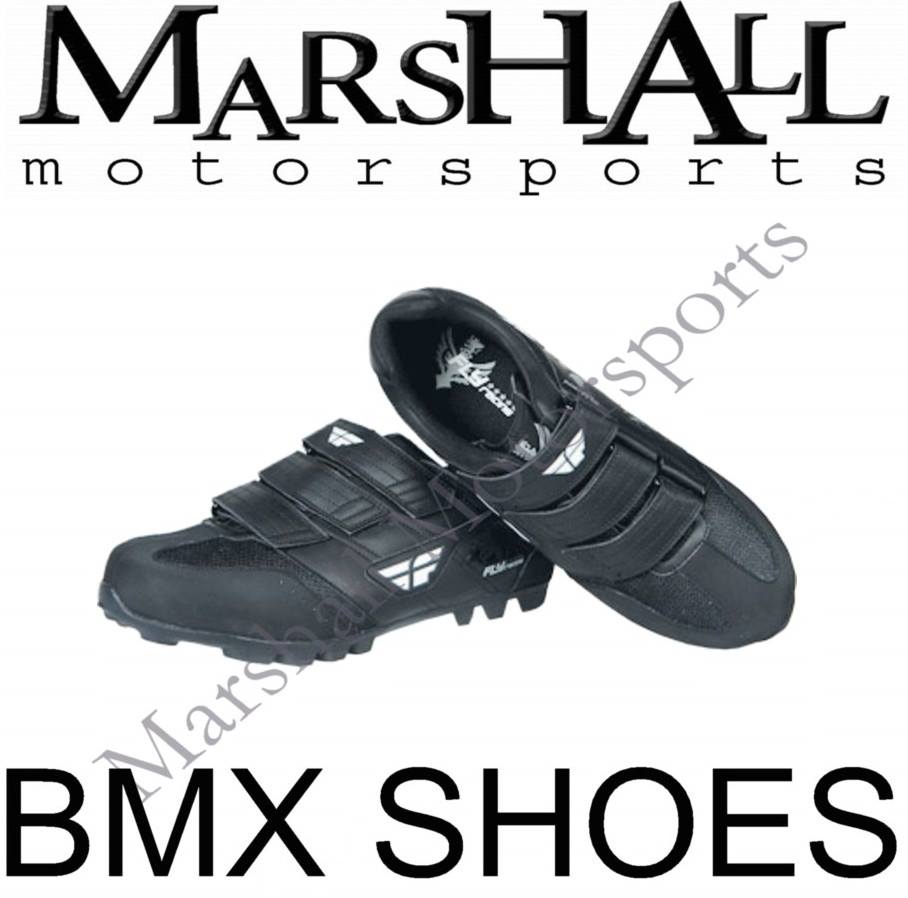 FLY RACING BMX Clip In On Shoes Boots Mens Adults SALE - Black - Size US 7