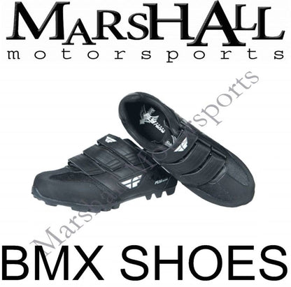 FLY RACING BMX Clip In On Shoes Boots Mens Adults SALE - Checkered Black White - Size US 8