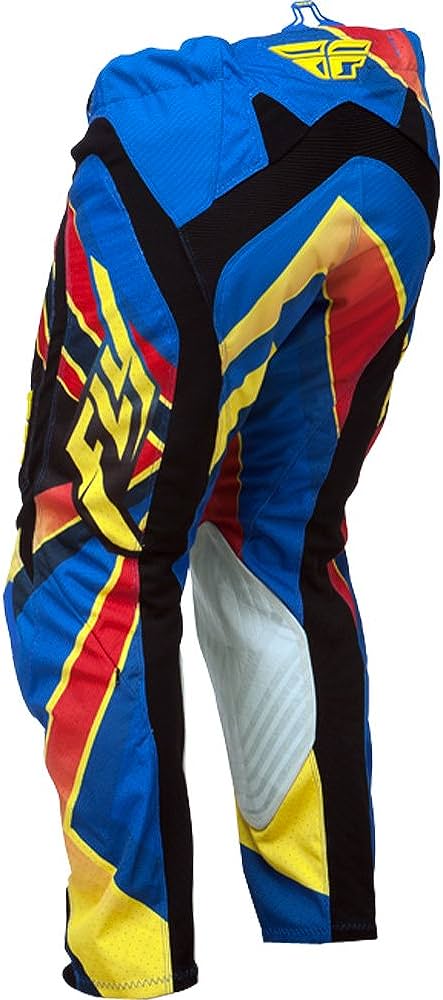 FLY RACING EVOLUTION BMX MX offroad mens pants - SALE - Size 36" - Red Yellow Teal