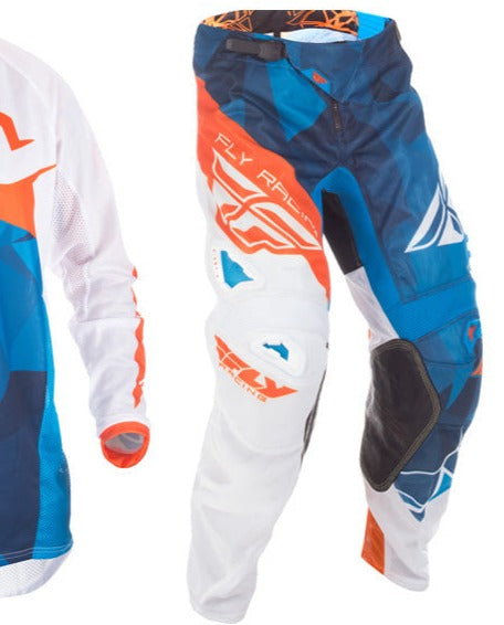 FLY RACING BMX MX offroad mens pants - SALE - Size 32" - Mesh Blue White Orange