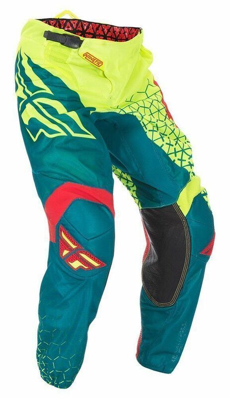 FLY RACING BMX MX offroad mens pants - SALE - Size 36" - Hi Vis Yellow Teal Red