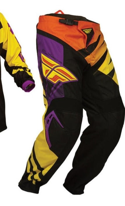 FLY RACING BMX MX offroad mens pants - SALE - Size 30" - Red Yellow Purple