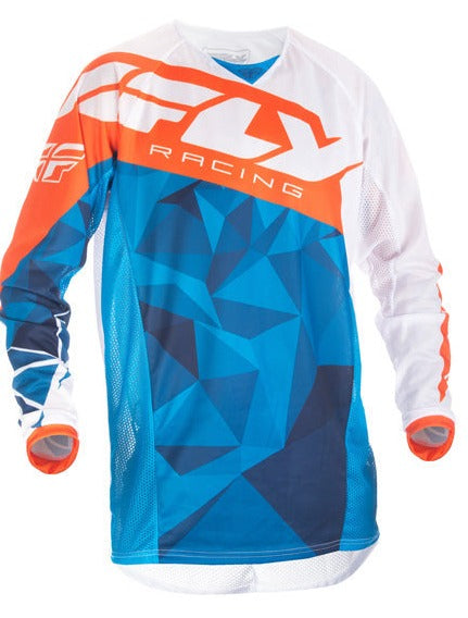 FLY RACING Adult Offroad Jersey - SALE - Size Mens Large - Blue White Orange