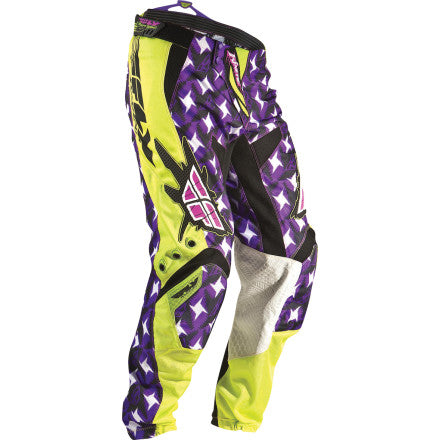 FLY RACING BMX MX offroad mens pants - SALE - Size 36" - Purple Yellow Black