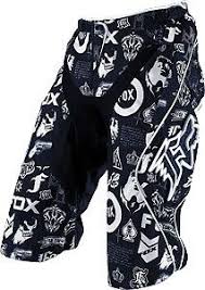 FOX RACING BMX MX offroad mens pants shorts - SALE - Size 36" - Black White