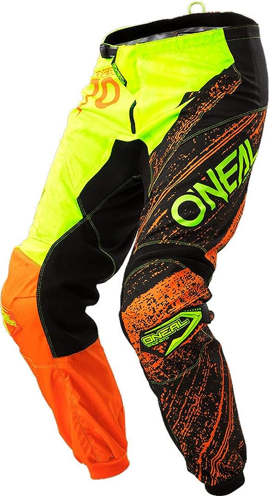 ONEAL RACING BMX MX offroad mens pants - SALE - Orange Black Hi Vis Yellow - Size 36