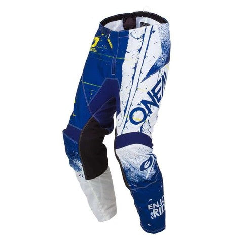 ONEAL RACING MX BMX pants youth kids boys girls toddler Size 5/6 SALE blue yellow white