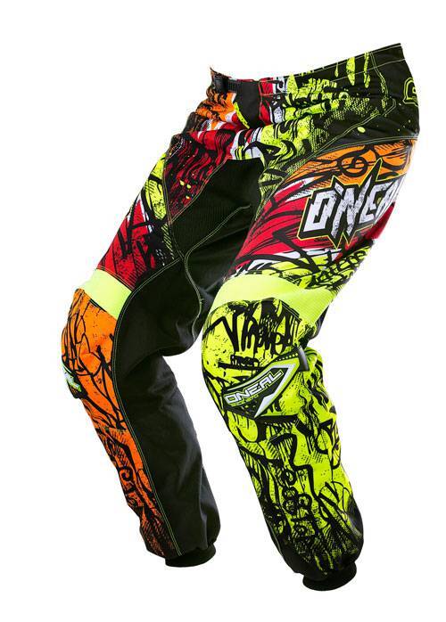 ONEAL RACING BMX MX offroad mens pants - SALE - Red Orange Black Hi Vis Yellow - Size 40"